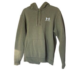 Under Armour Men's Green Fleece Pullover Hoodie Size M